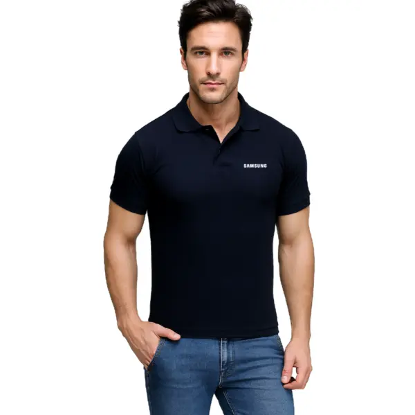 6 Degree  Men’s Polo Navy Blue T-Shirt