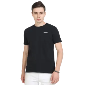 Caslay Sustainable  Crew Neck T-Shirt - Black