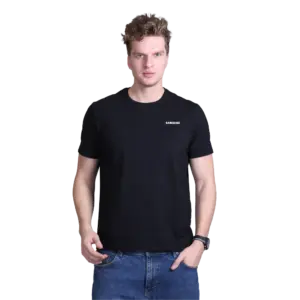 Indian Terrain Round Neck T-Shirt-Black