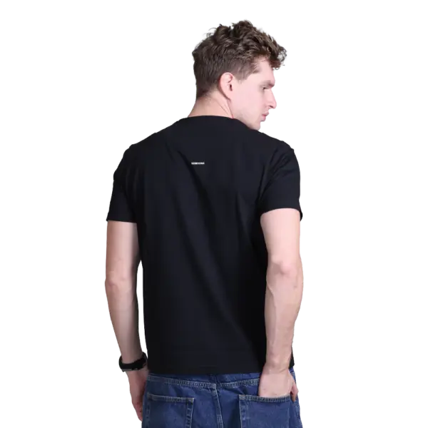 Indian Terrain Round Neck T-Shirt-Black - Image 2