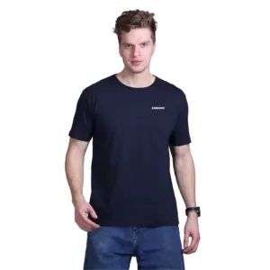 Indian Terrain  Round Neck T-Shirt-Navy Blue