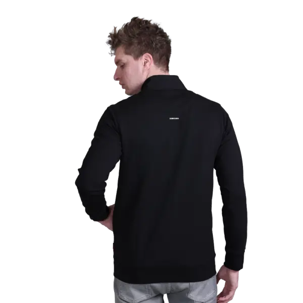 Indian Terrain  Full Zipper Lycra Jacket -Black - Image 2