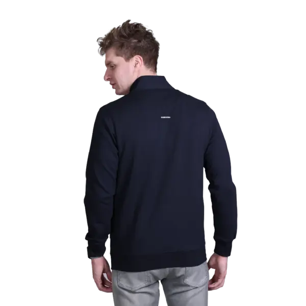 Indian Terrain  Full Zipper Lycra Jacket - Navy - Image 2
