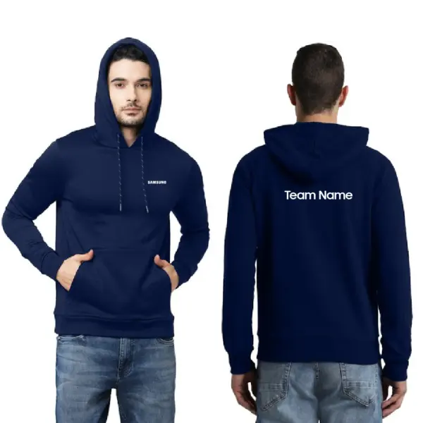 Jack & Jones  Asger Hoodie-Navy Blue - Image 3