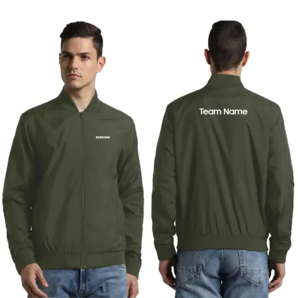 Jack & Jones Vilmar Windcheater Jacket - Olive Green - Image 3