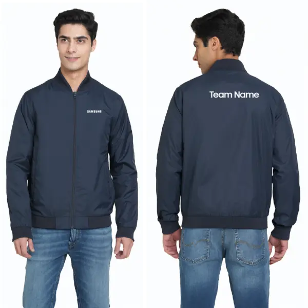 Jack & Jones  Vilmar Windcheater Jacket - Navy Blue - Image 3