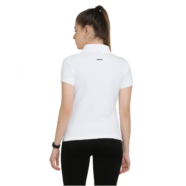 Scott International  Women’s Polo White T-Shirt - Image 2