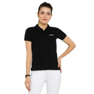Scott International  Women’s Polo Black T-Shirt
